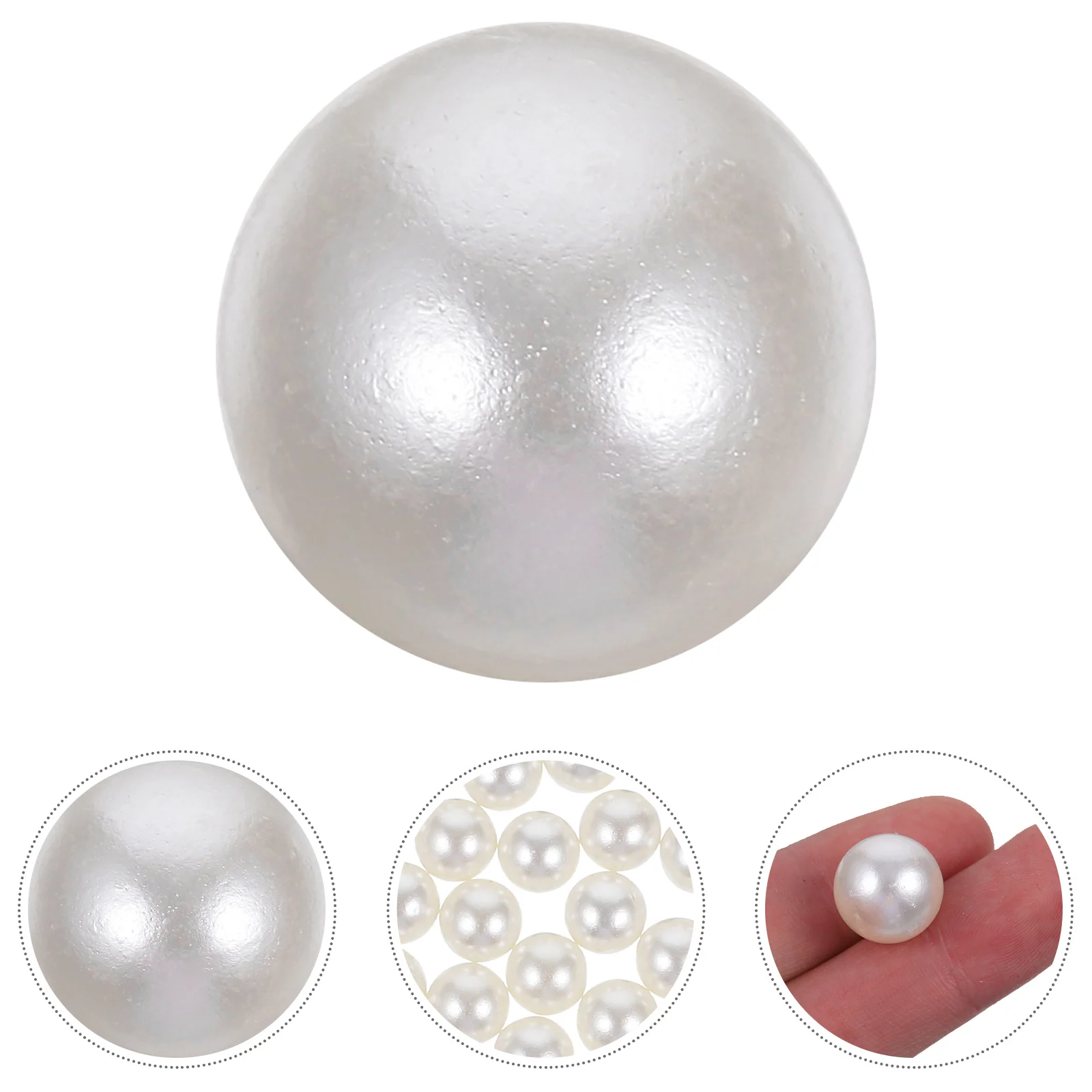 

100 Pcs Candles Vase Floating Pearls Decorative for Vases Beads Decorate Fake White Filler