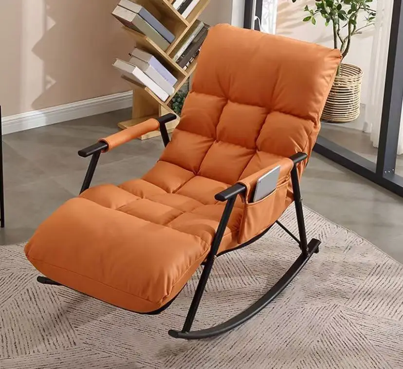 عالية الجودة غرفة نوم غرفة المعيشة في الهواء الطلق PE الروطان كرسي متأرجح مريح الاسترخاء صالة الترفيه كرسي #5
