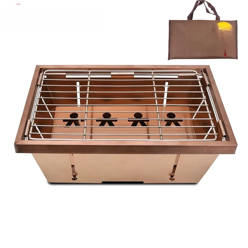 Camping Folding Removable IGT Wood Table Gas Stove  Portable lightweight Camp BBQ Grill Table Outdoor Picnic Fishing table