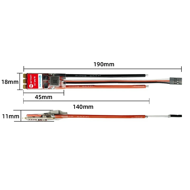 SEQURE 2670 bezszczotkowy zasilacz elektroniczny regulator prędkości 2-6Slipo 70A odpowiedni do wieloosiowych Uavs 2670 + BEC