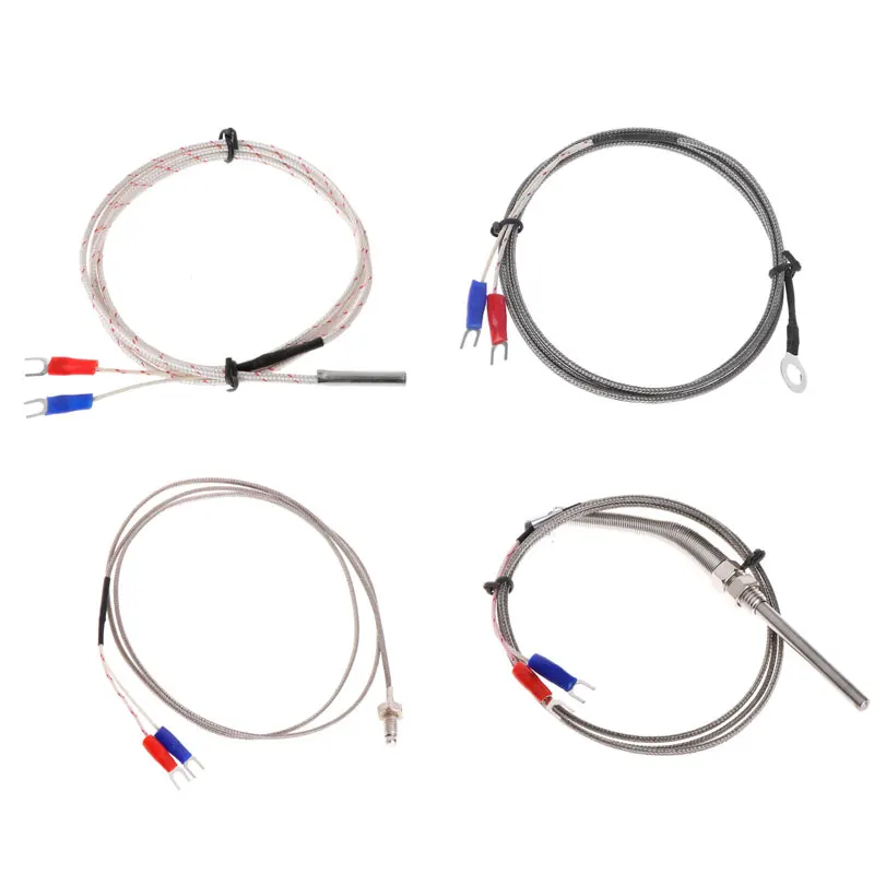 6mm Hole Washer K Type Thermocouple Temperature Sensor Probe 1M Cable For Industrial Temperature Controller