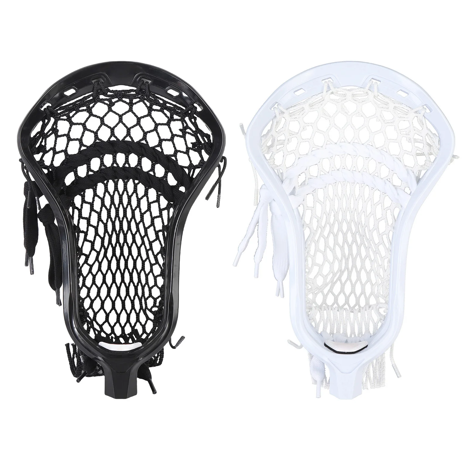 Lacrosse Stick Head Training Equipment Nylon Strung Lacrosse Head Replacement for Competition Offensive Defensive Strategies