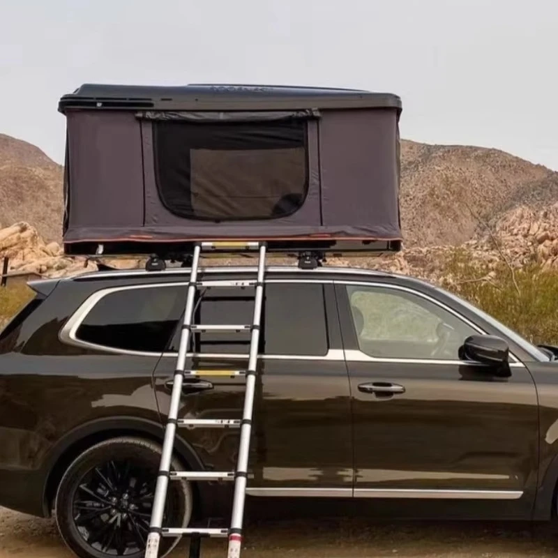 

Hiking Aluminum Customized 4 Season Hard Top Aluminum Roof Tent Box Front Runner 2-Person for Cars