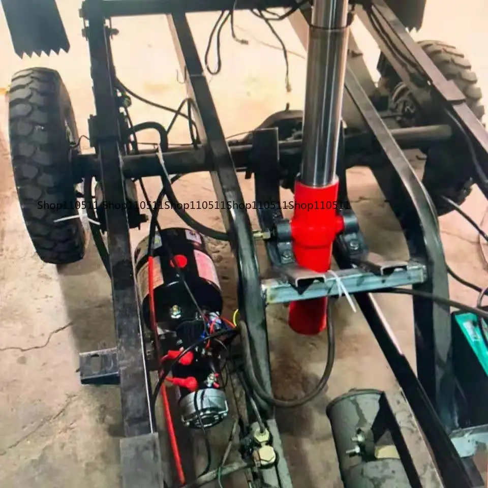 Electric Vehicle Modification Hydraulic Dump Tipping Bucket, Electronically Controlled Lifting, 12V-72V Universal Lift Kit