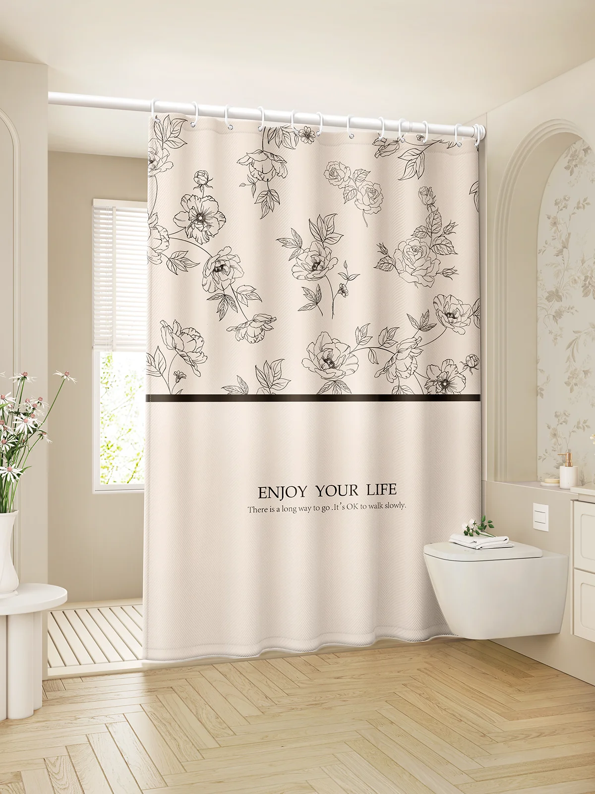 

Водонепроницаемая занавеска для бассейна, разделитель для комнаты, устойчивая к плесени ткань, сверление не требуется, высококачественный экран для ванны, французский полиэтиленовый...