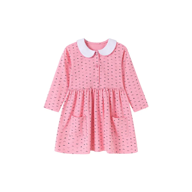 

Children's Skirt Wholesale New Girls' Dress Autumn Printed Cotton Children's Skirt