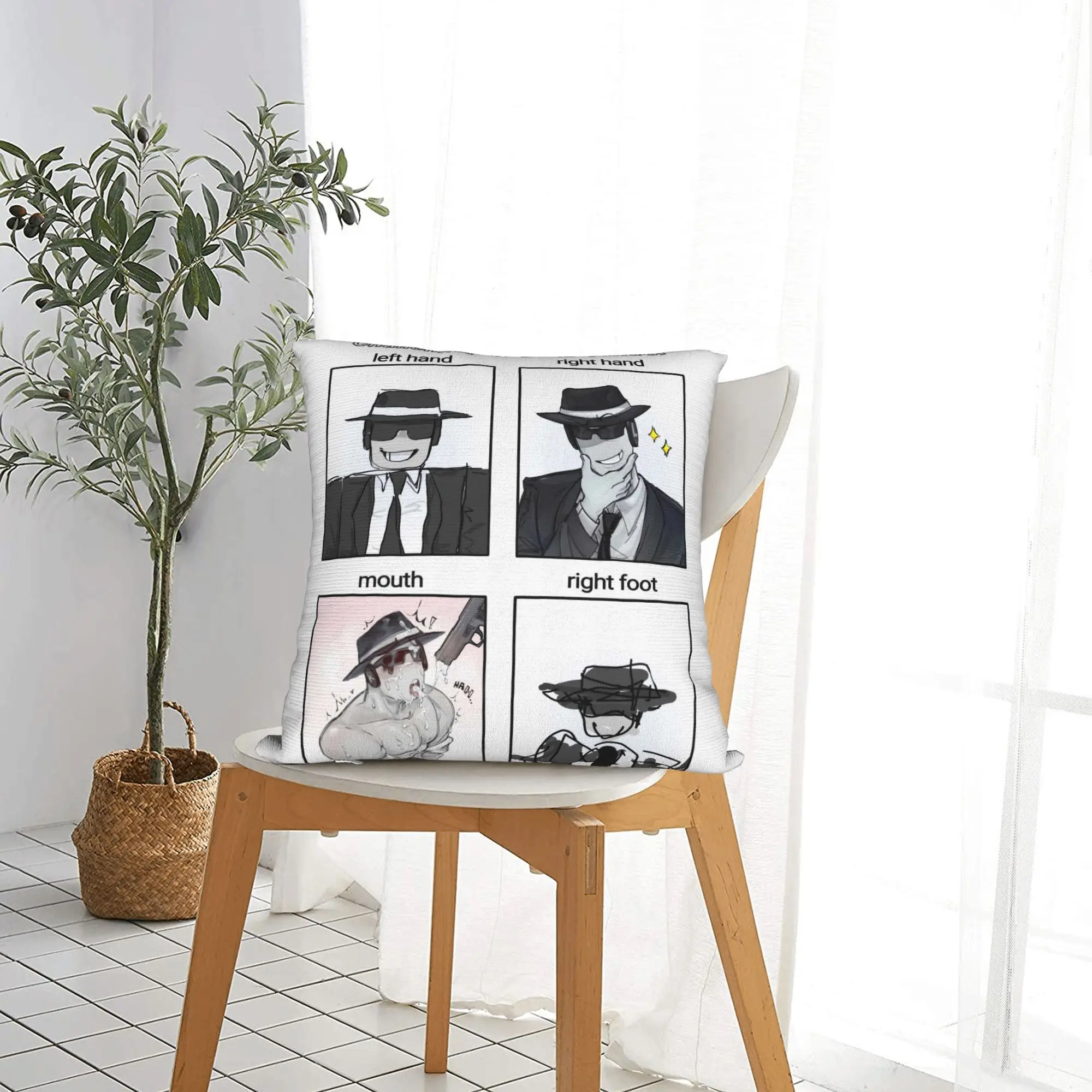Chance Forsaken challenges of limb conrol Pillow Case  Graphic Pillow Cover For Sofa Couch Bed Living Room Novelty Pillowcases view 5