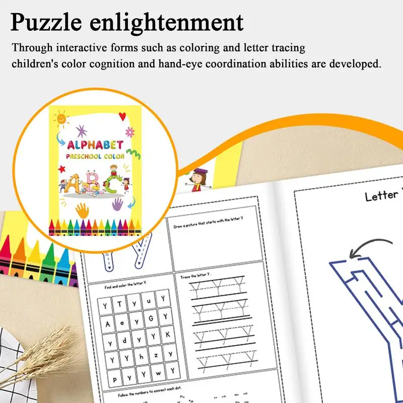 

Kids Coloring Books Alphabet Tracing Book Sensory Preschool Learning Copybook For Kindergarten Homeschool Classroom Travel