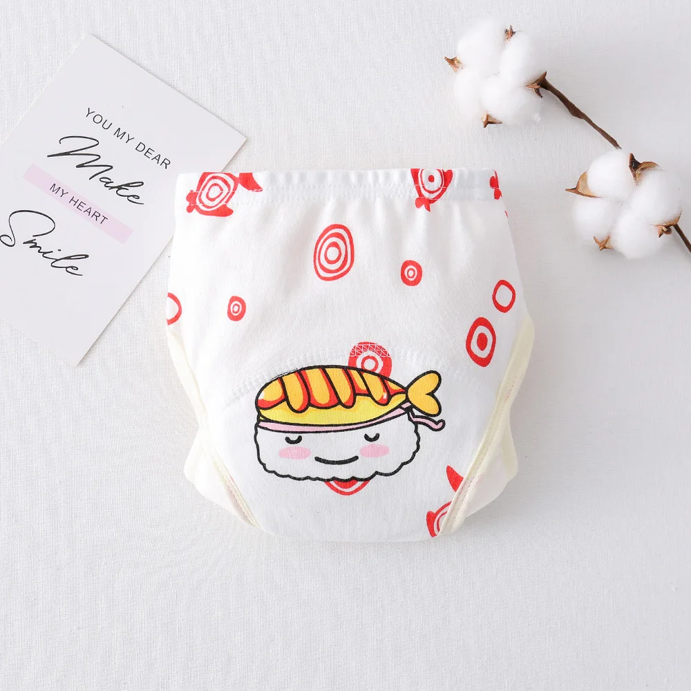 الطفل مقاوم للماء قابلة لإعادة الاستخدام القطن السراويل التدريب ، السراويل الرضع ، حفاضات القماش ، الحفاضات ، سراويل الطفل ، تغيير الحفاض ، 6 طبقة