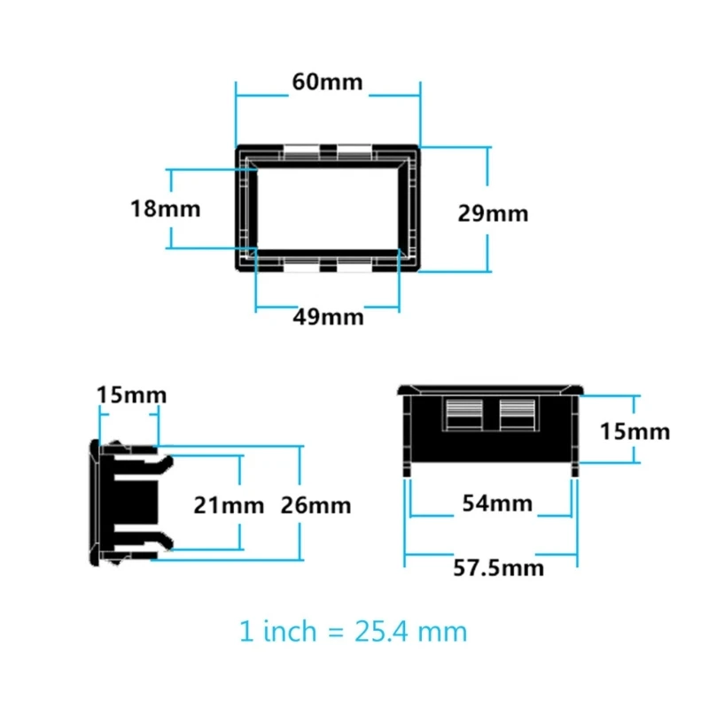 High Digital Ammeter Current Tester for DC 0-9.999A(10A) 4-30V 4 Digit Amp Meter 0.56\