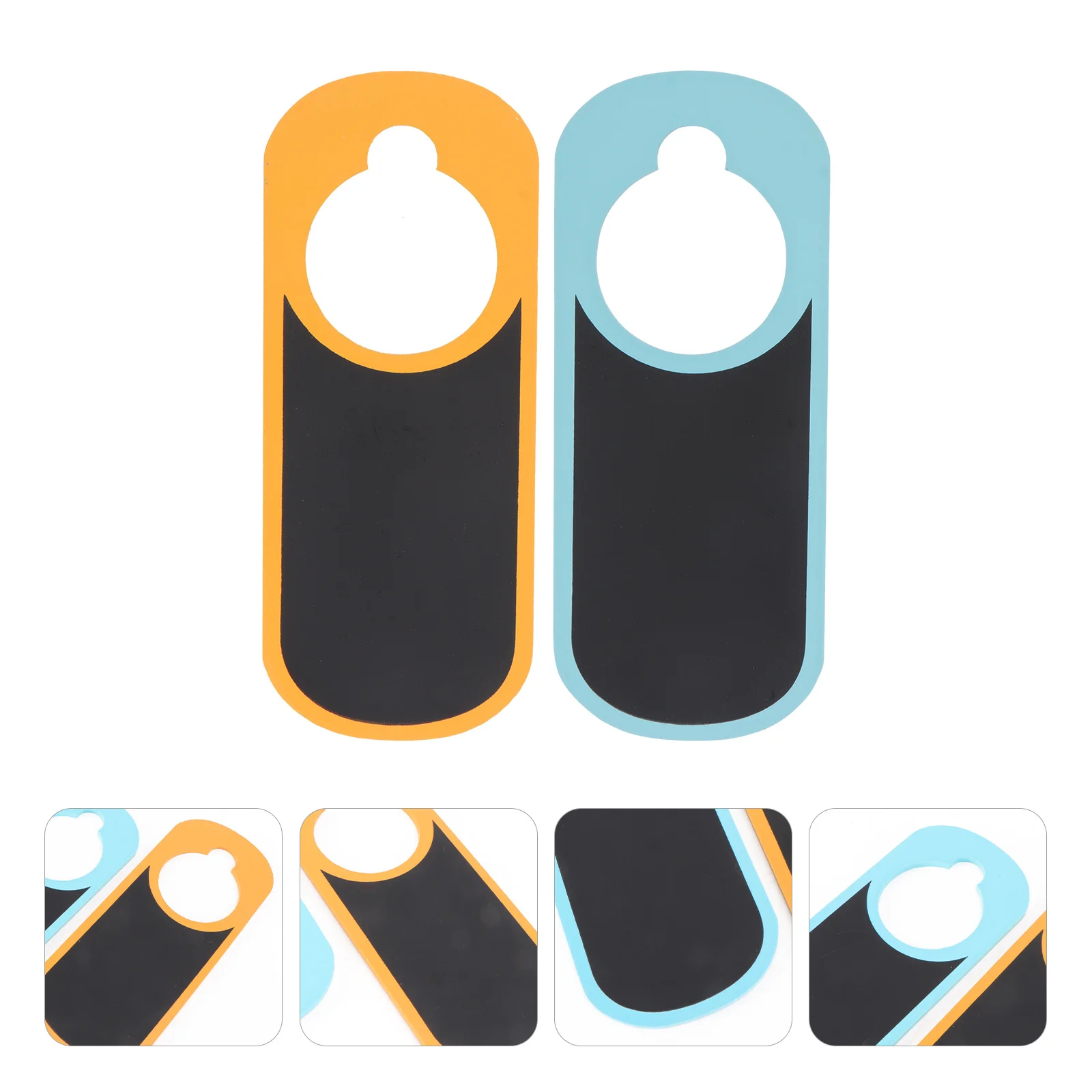 2 قطعة لا تزعج علامة مزدوجة الوجهين السبورة أحمر أزرق خشبي قوي قابلة لإعادة الاستخدام لعيادات المكتب تذكير المنزل #6