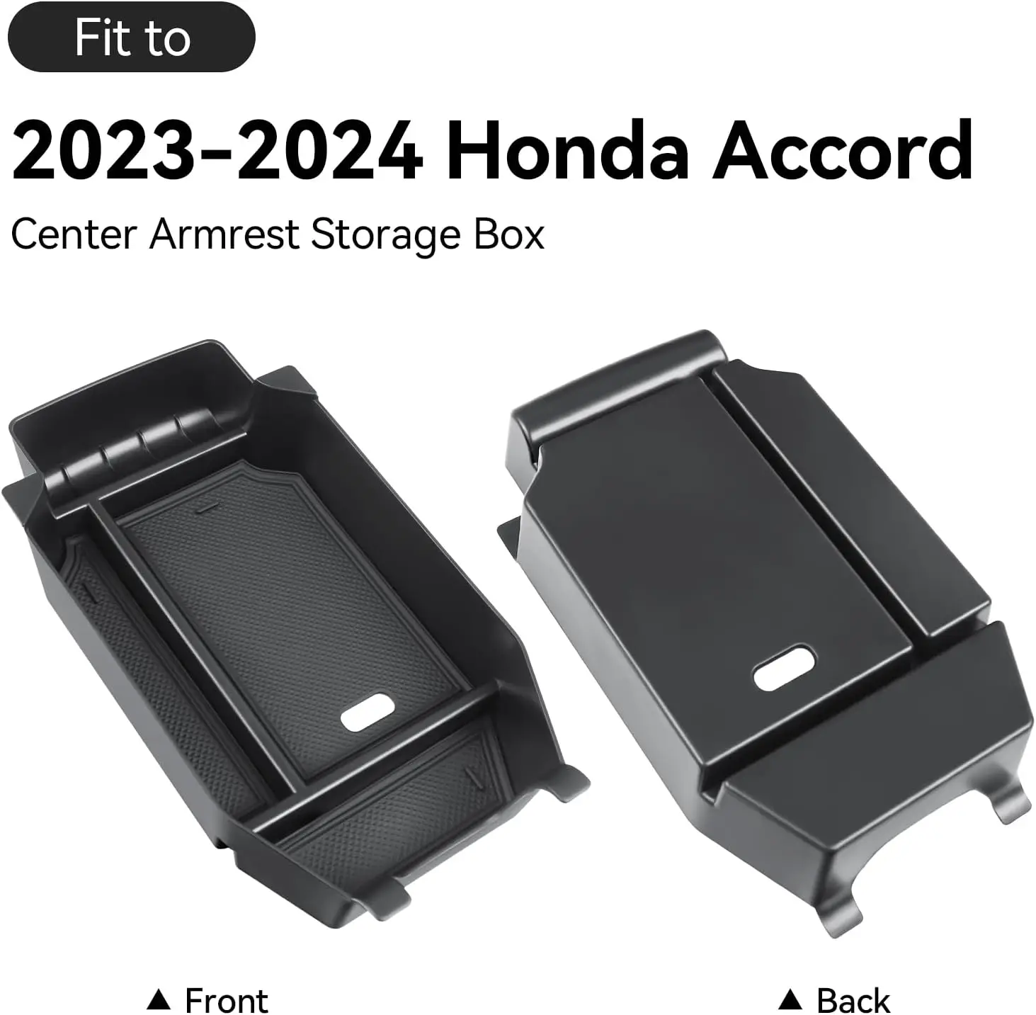Center Console Organizer for 2023-2025 Honda Accord 11th Gen ABS Storage Tray Insert Anti-Slip Interior Accessories