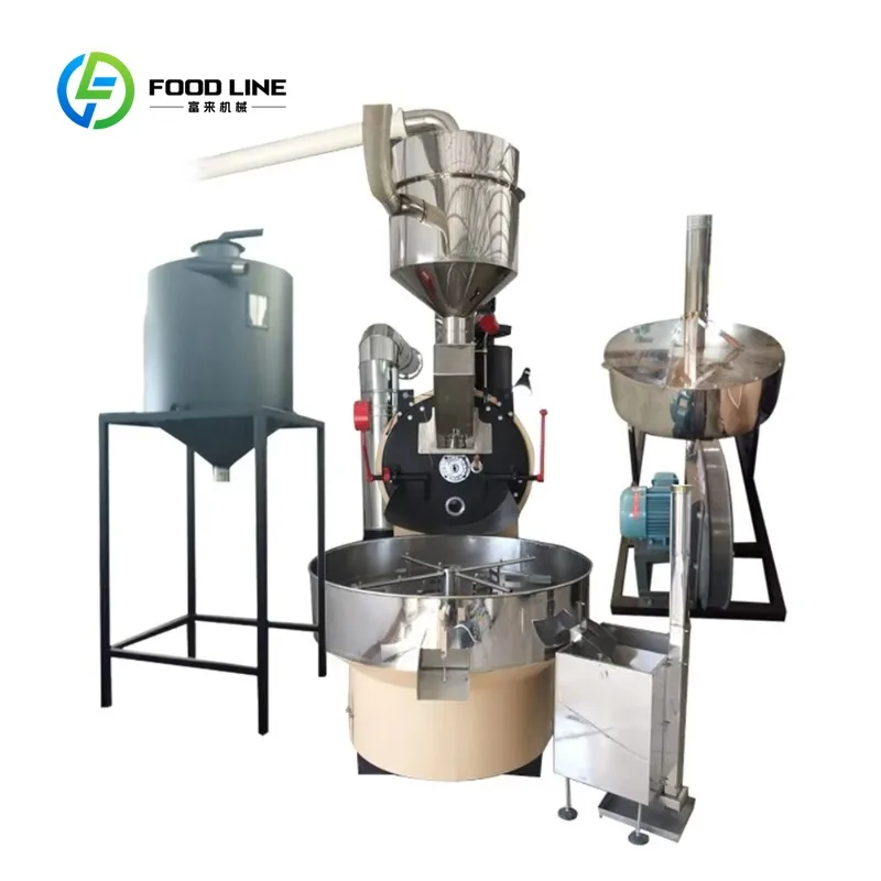 Gas Coffee Roaster 5Kg 6Kg 10Kg 12Kg Commercial Industrial FL Tostadora De Cafe Customized Wholesale
