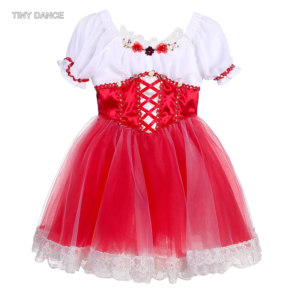 Customized Professional Tutus Puff Sleeves Romantic Tutu Skirt Adult Girls Ballet Dancing Leotard Dresses Performance Costumes