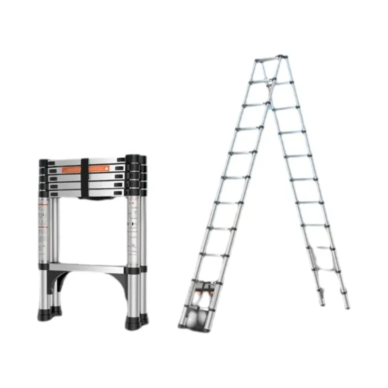 Enkelzijdige ladder Opvouwbare visgraatladder Heftechniek Huishoudelijke telescopische ladder