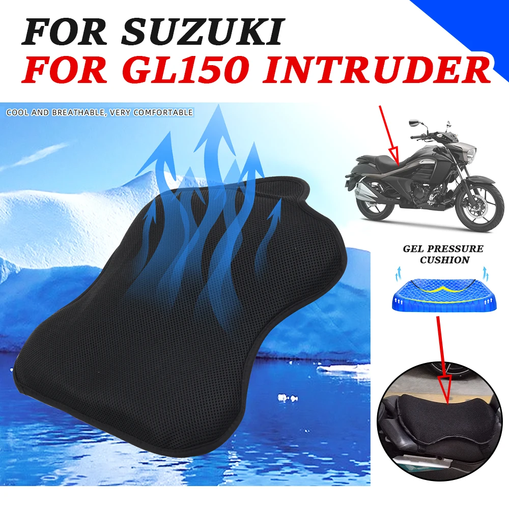 

Motorcycle Accessories Shock Absorption Gel Seat Cushion Cover Pressure Relief Pad For Suzuki Intruder 150 GL150 GL 150 2023