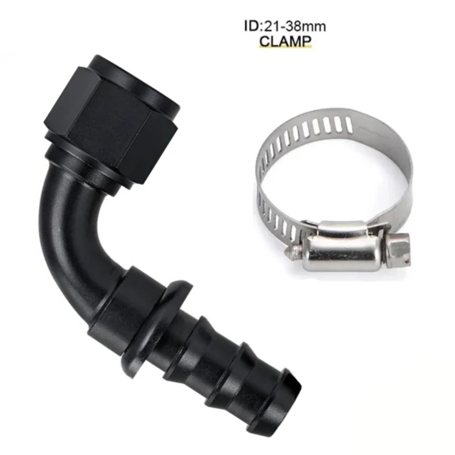 

Детали двигателя автомобиля 10AN AN-10 JIC AN10 90-градусный нажимной зажим для топливного шланга без гнезда, фитинг, черный автомобильный аксессуар, впускной коллектор