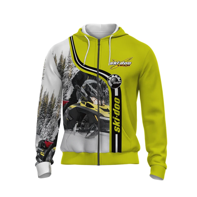 Jersey con cremallera para entusiastas del desafío, ropa de aventura de Rally al aire libre, impresión 3D, BRP Can am Off road, otoño e invierno, 2023