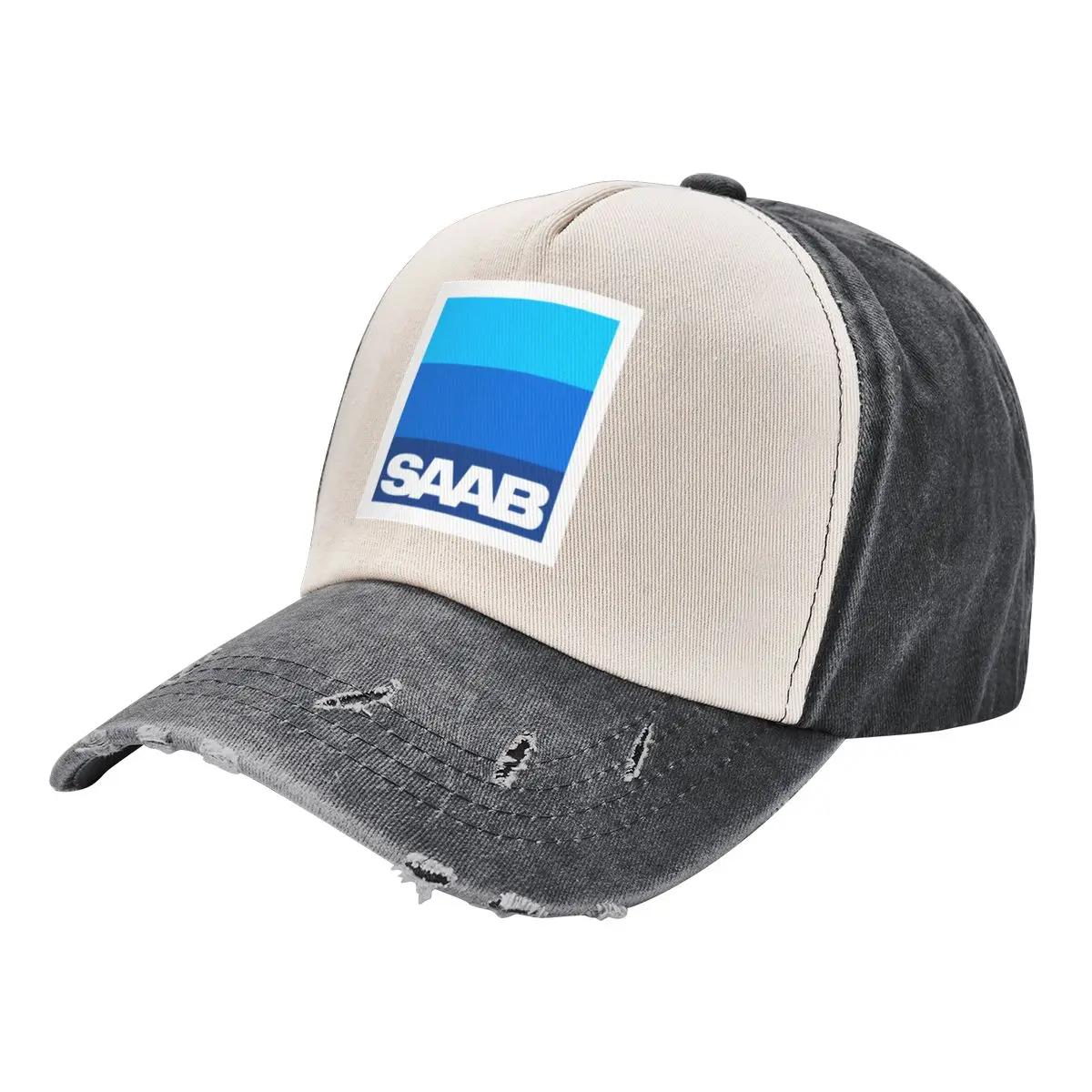 

SAAB 3 Colors Baseball Cap Snap Back Hat Beach Outing Women's Beach Men's