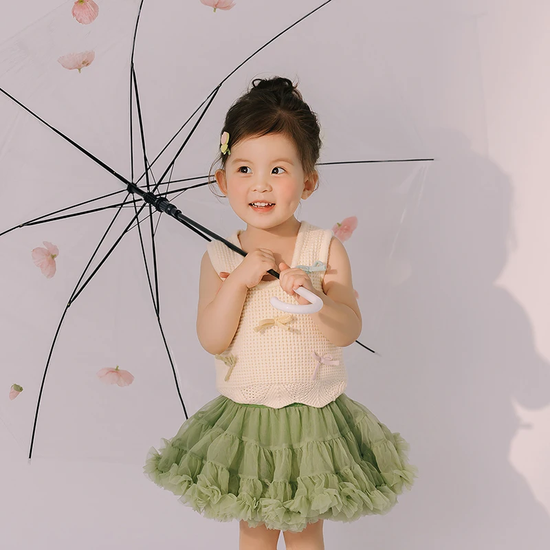 Ropa de fotografía para bebé de 12 a 14 meses, para niña Top sin mangas, conjunto de calcetines y falda esponjosa, horquilla de flores bonitas,