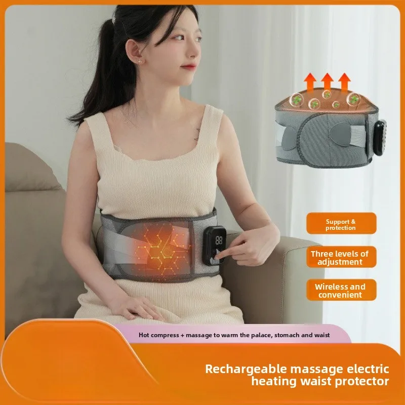 

Беспроводной пояс с подогревом, теплый компресс, теплый дворцовый пояс, перезаряжаемый графеновый массажер для талии с подогревом