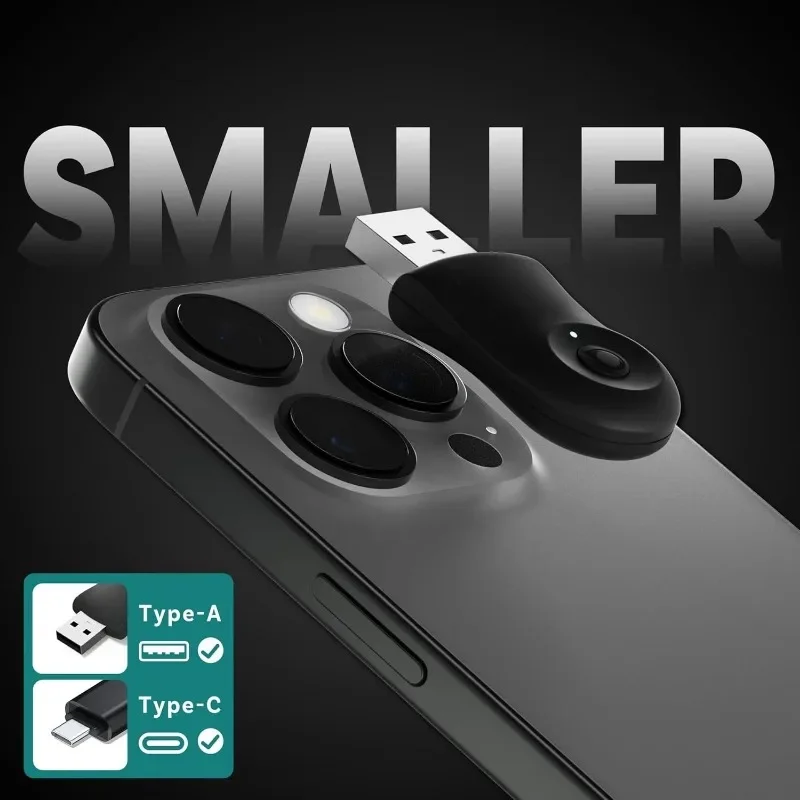 Mini Dongle Wireless CarPlay Adapter for iPhone & Android Auto Adapter 2-in-1 Convert Wired to Wireless Apple Car Play,