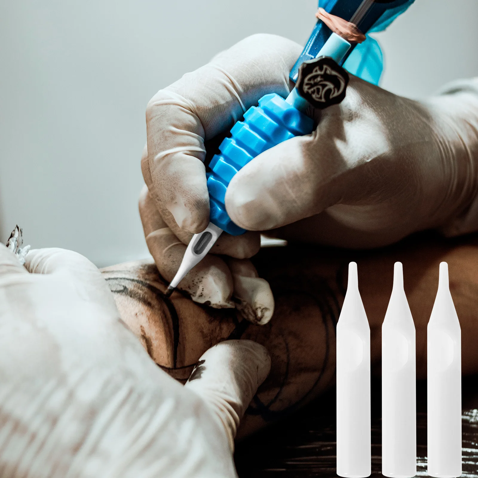 

1 Box of Nozzle Tips Disposable Needle Mouths for Tattoos High Quality Sterilized Tools Compatible with All