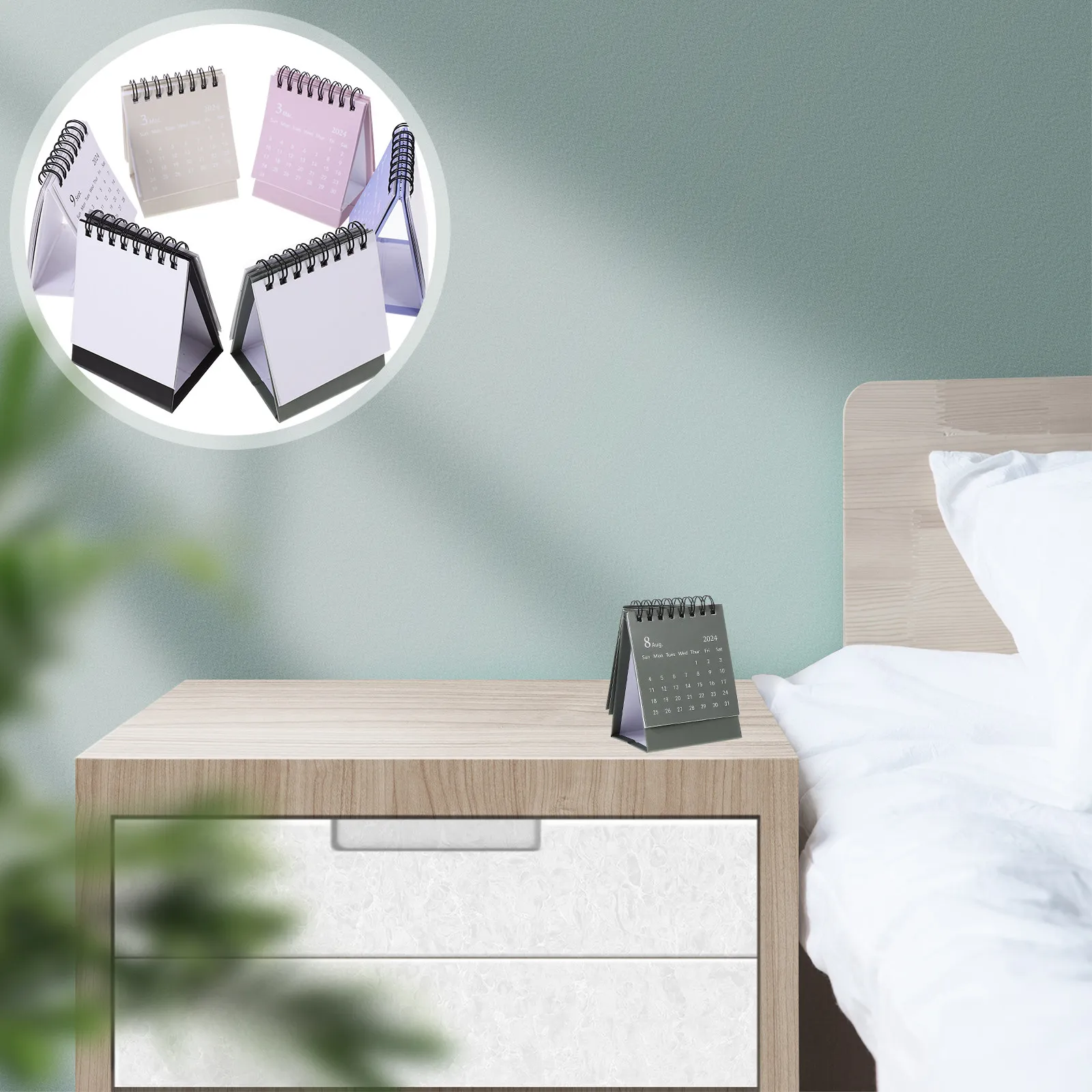 

Настольный календарь с откидной крышкой, 6 шт., стильный дизайн, домашний настольный календарь с четким отображением даты, инструмент для еженедельного планирования, офисный аксессуар, 2024