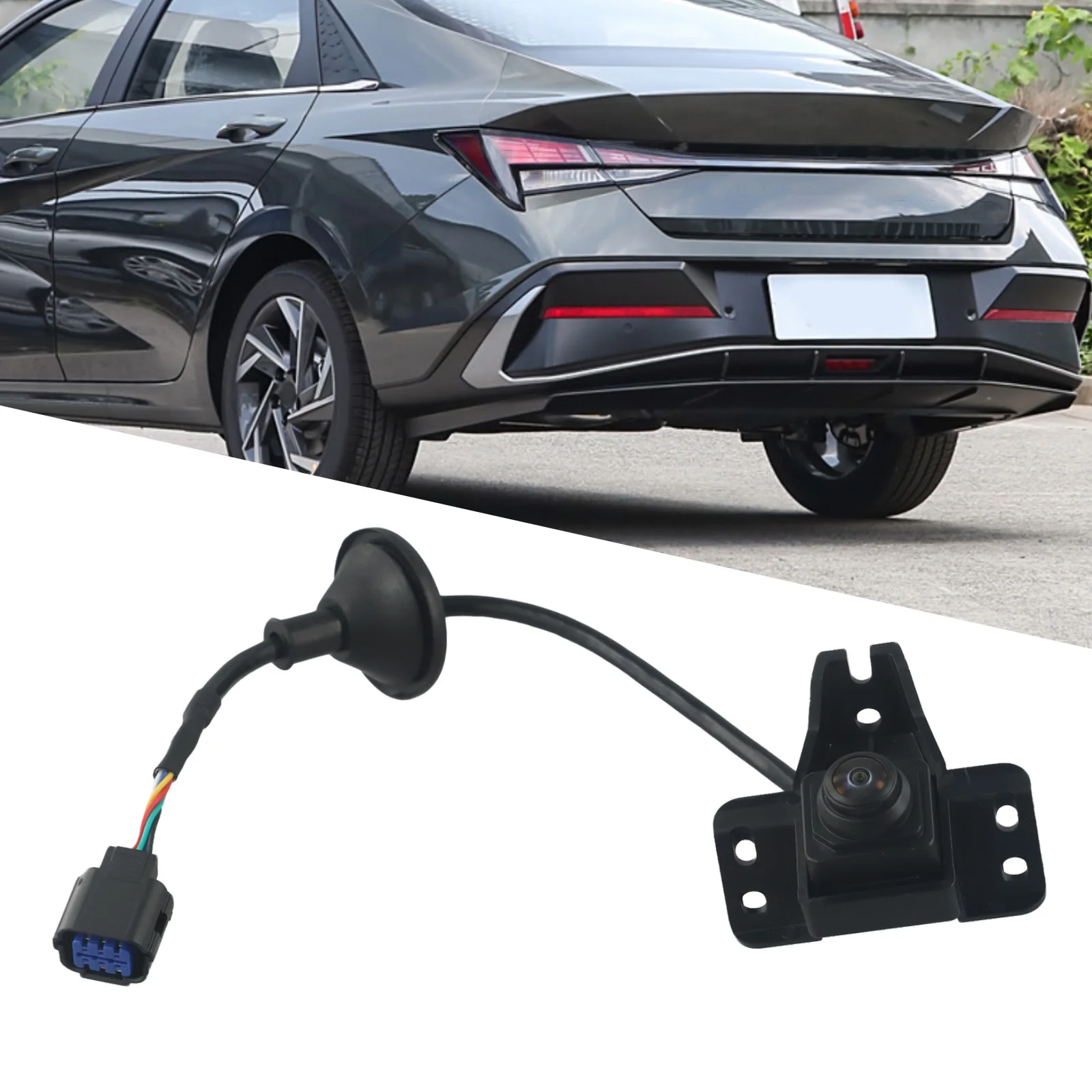 Rear Of The Car Reversing Camera Assist Camera Color Black Light Weight Non-deformation Quick Installation Wear-resistant