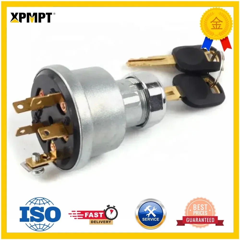 For Caterpillar excavator Ignition Switch 3E-0156 9G7641 ,high quality 5P8500 key 5-line Start lock CAT Engine E200B