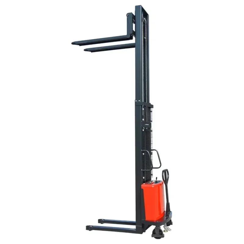 2 Ton   Semi Electric Pallet Stacker Semi-automatic Manual Forklift factory price