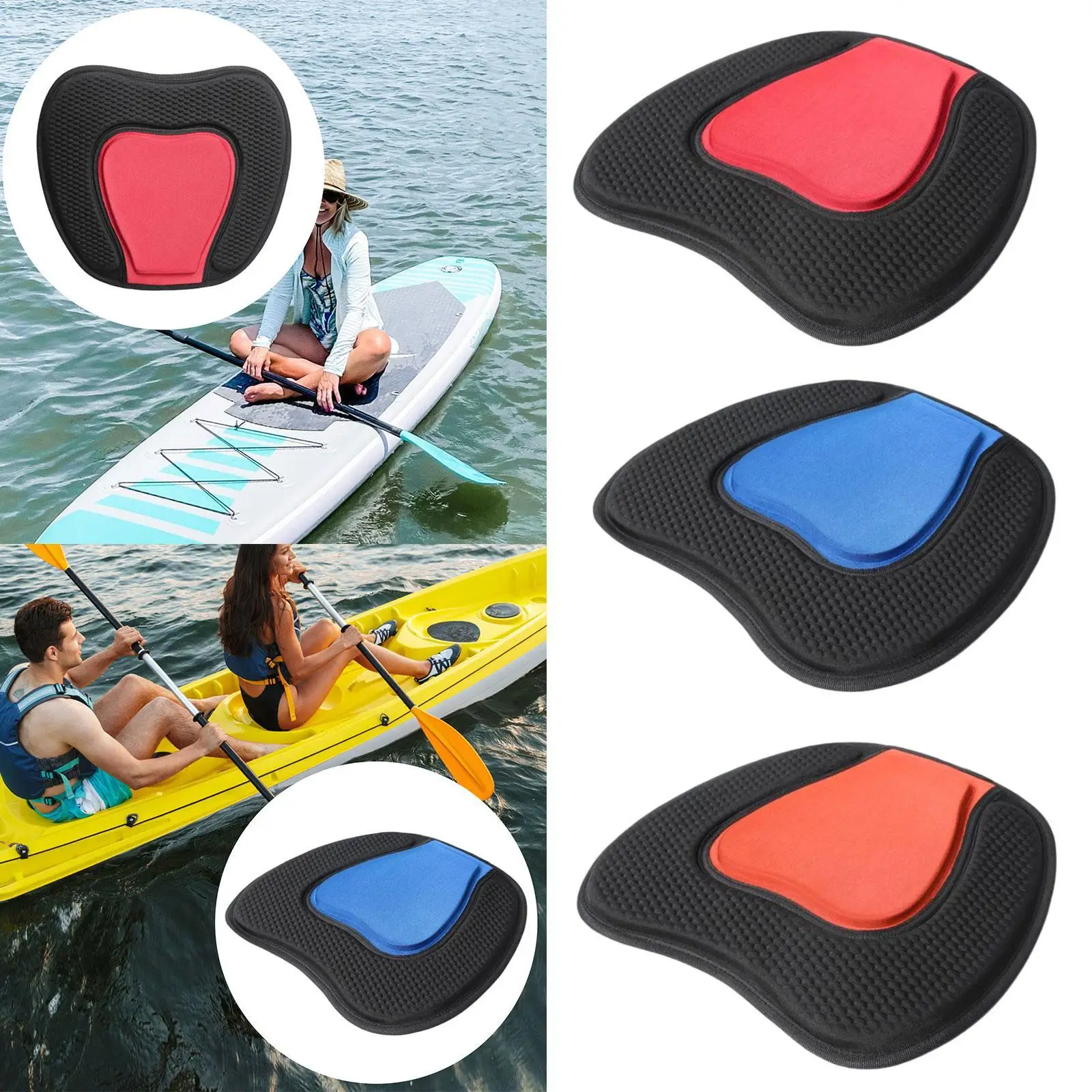 Kayak Seat Cushion Seat Pad Padded Simple AntiSlip EVA Replacement Kayak Accessory for Canoeing Boating Surfboard Kayaking