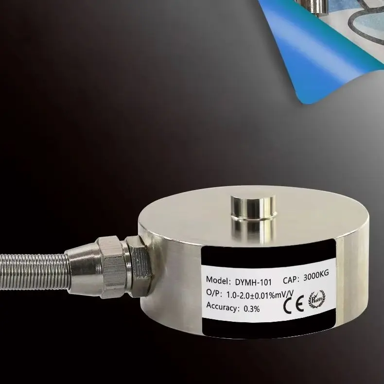 

Miniature round Force Sensor Load Cell 1 10T 100Kg Idler Low Model Compression Weighting Button Type for Testing And Measurement