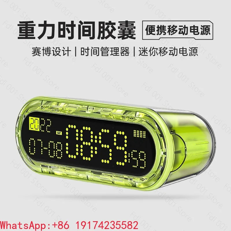 Gravity Time Capsule Power Bank 5000mAh Suitable For Apple 15pm Two-way Fast Charging Mobile Power Supply