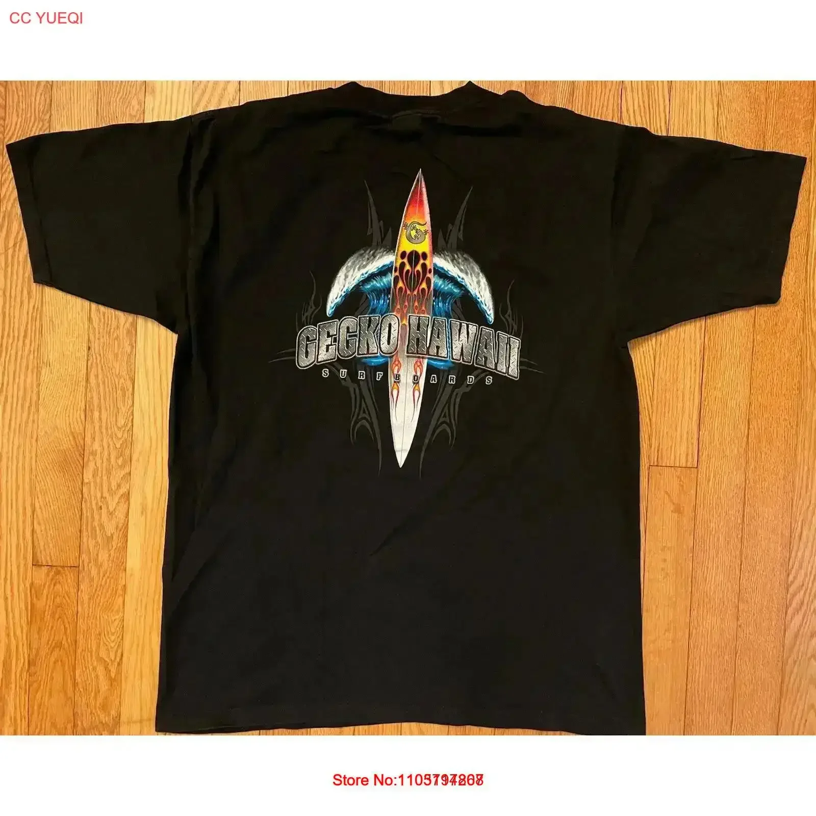 Vtg 90s أبو بريص هاواي ألواح التزلج الساحل الغربي المحيط الهادئ تي شيرت حجم XL خمر غسلها الرسم مريح عادية أوم خمر