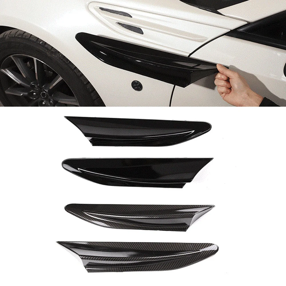 Car Side Air Outlet Fender Trim Decorate Cover for Toyota FT86 GT86 Subaru BRZ ZC6 2012-2020(Carbon Fiber)