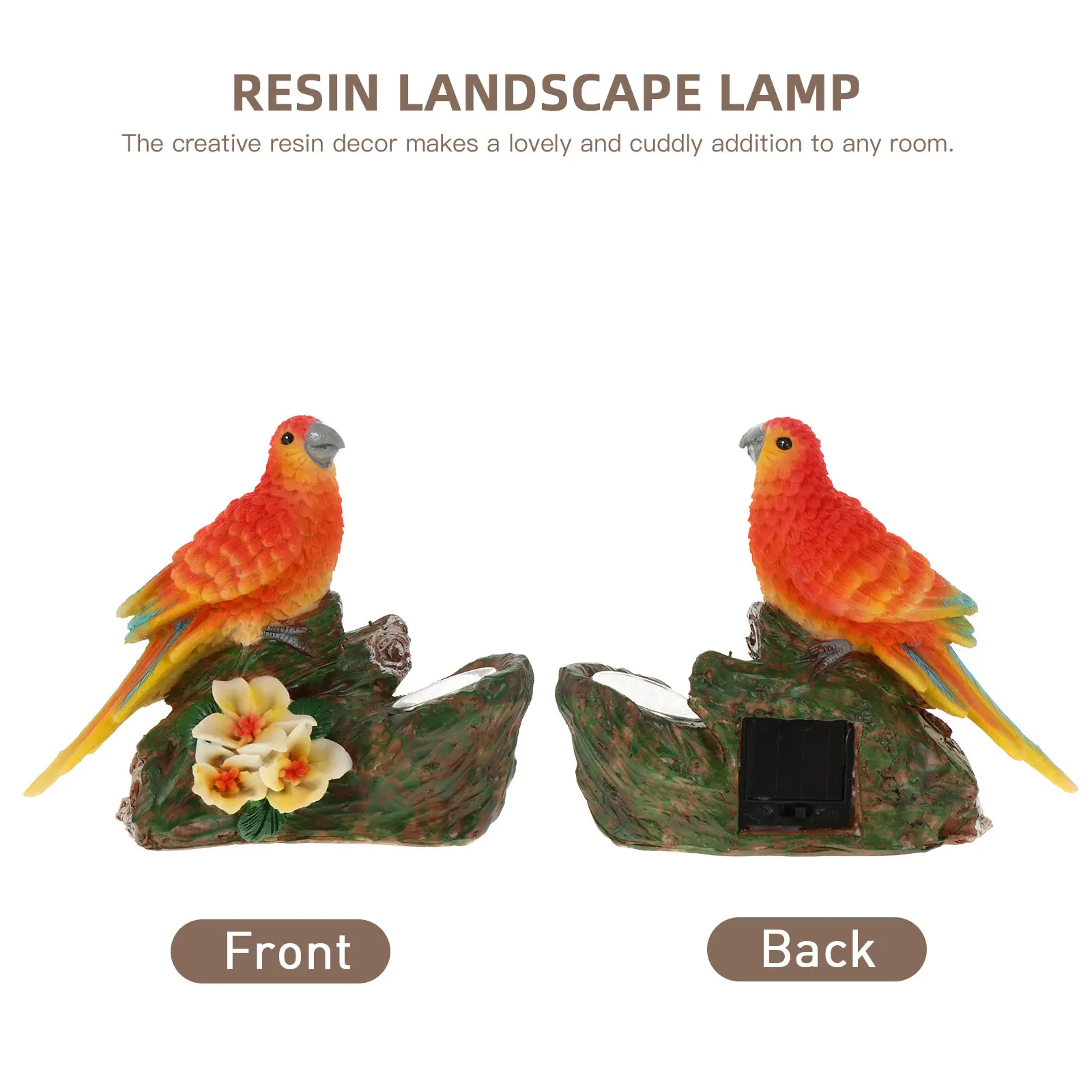 

Solar Resin Lamp Bird Garden Lights Outdoor Decor LED Statue Figurine Solar Powered Home nament Lovely Design Gift Idea Bedroom