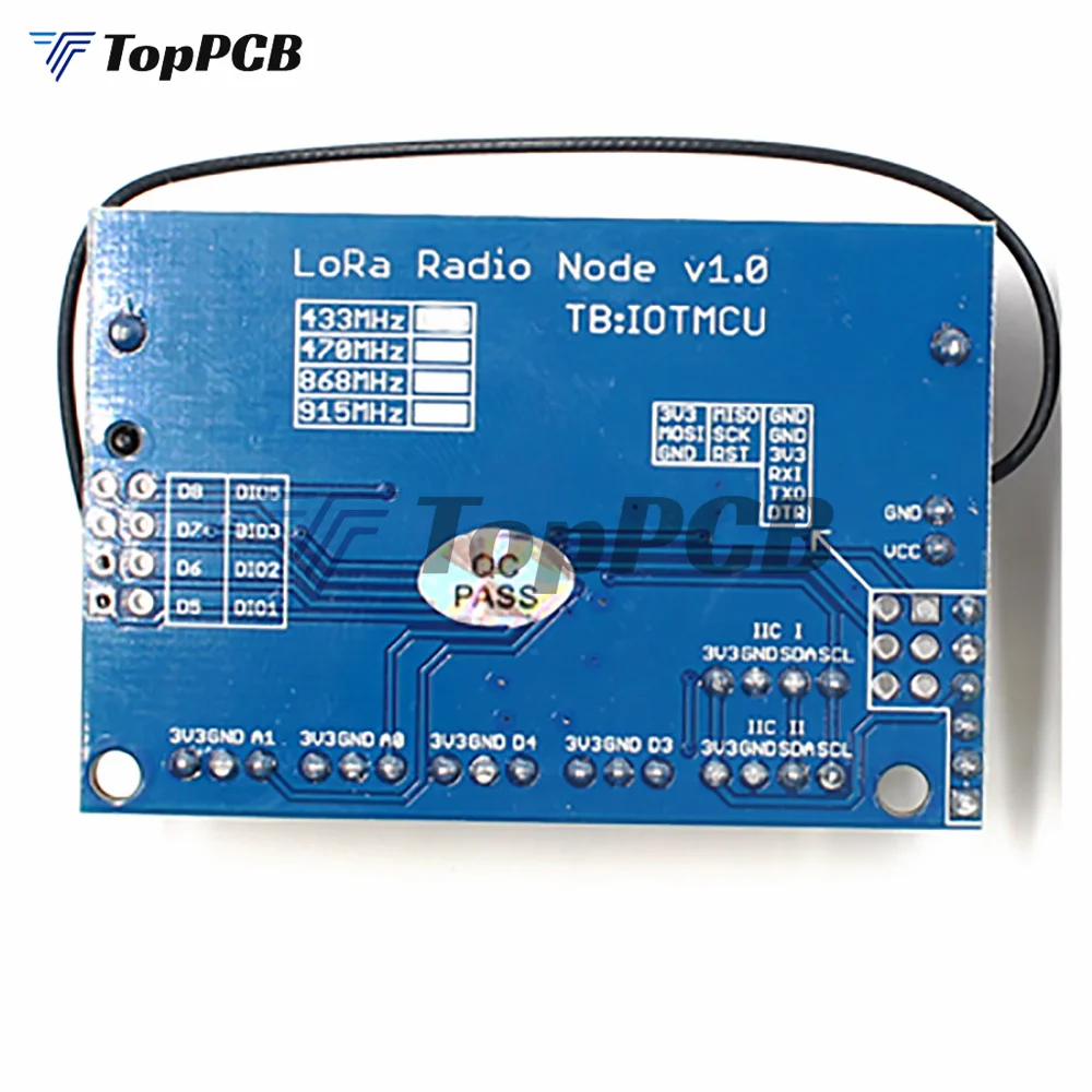 433MHz/868MHz/915MHz LoRa Radio Node V1.0 V2.0 2.4G Wireless Module RFM95 RFM98 SX1276 SX1278 for Arduino ATmega328P 3.7-12V