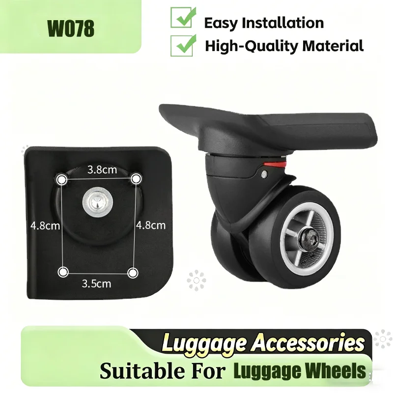 Suitcase Wheel Replacement Kit – Universal Suitcase Wheels – Durable 360° Swivel Wheel Repair Kit (includes Tools)