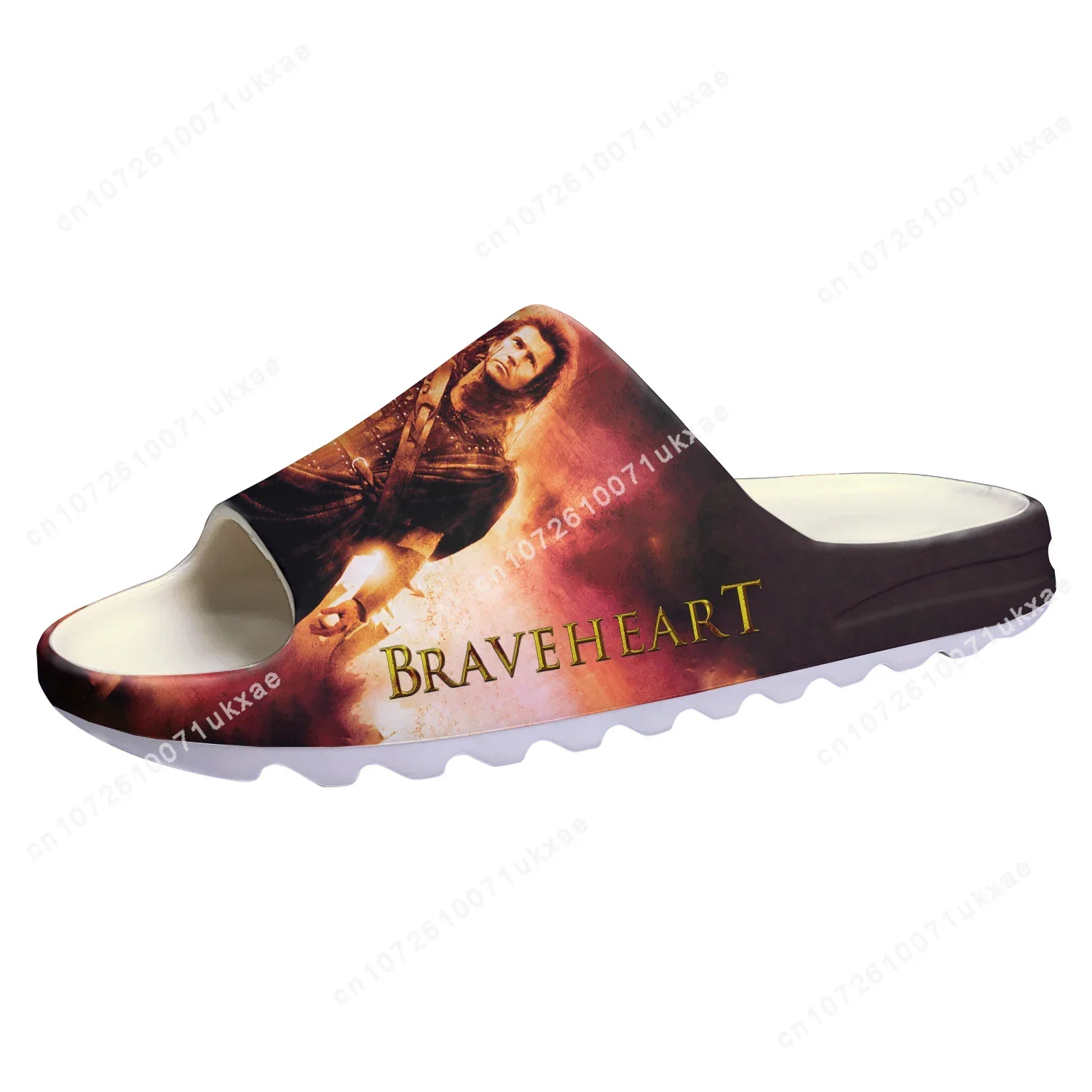 Braveheart Soft Sole Sllipers Home Clogs William Wallace Step On Water Shoes Mens Womens Teenager Step in Customized Sandals