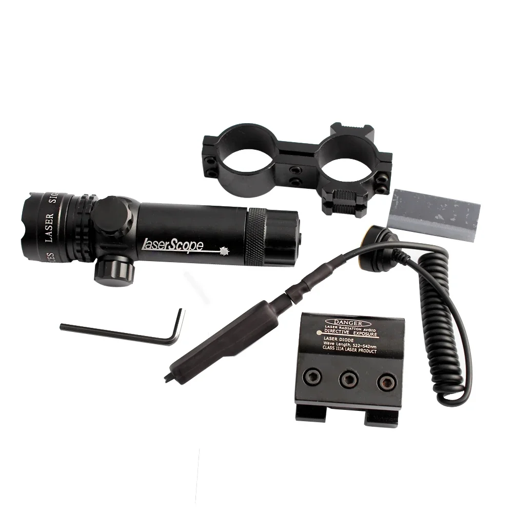 MAGORUI Red/Green Laser For Gun Suit 25.4/30mm Ring 20mm Laser Sight For Hunting Adjustable Up Down Left Right