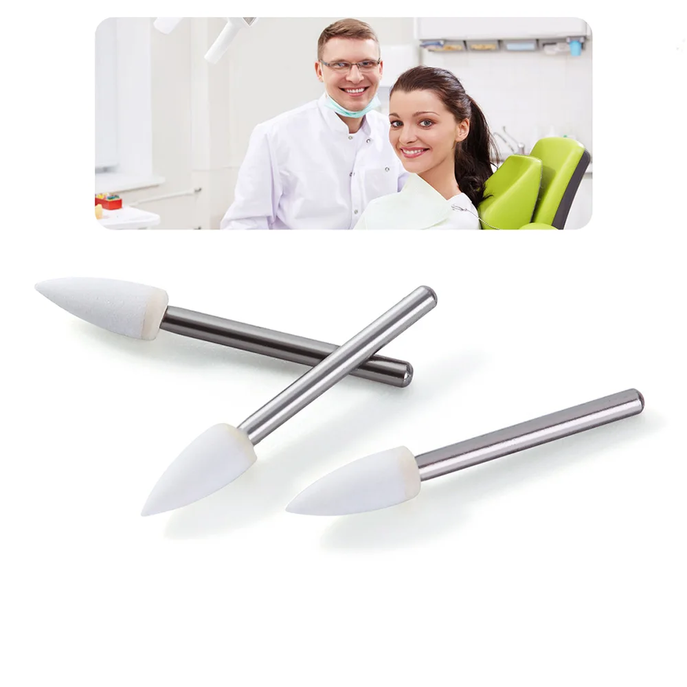 AZDENT 12 teile/schachtel Dental Weiß Stein Polieren FG Bohrer Kegel/Flamme/Runde Form Abrieb Bur Fit Für high Speed Handstück 1,6mm – Detail 6