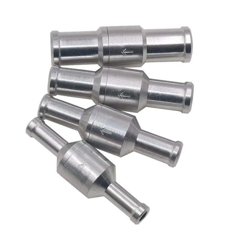 

6/8/10/12Mm Aluminium Alloy One Way Fuel Non Return Check Valve Petrol Diesel For Car Vacuum Hose Oil Water Pumps