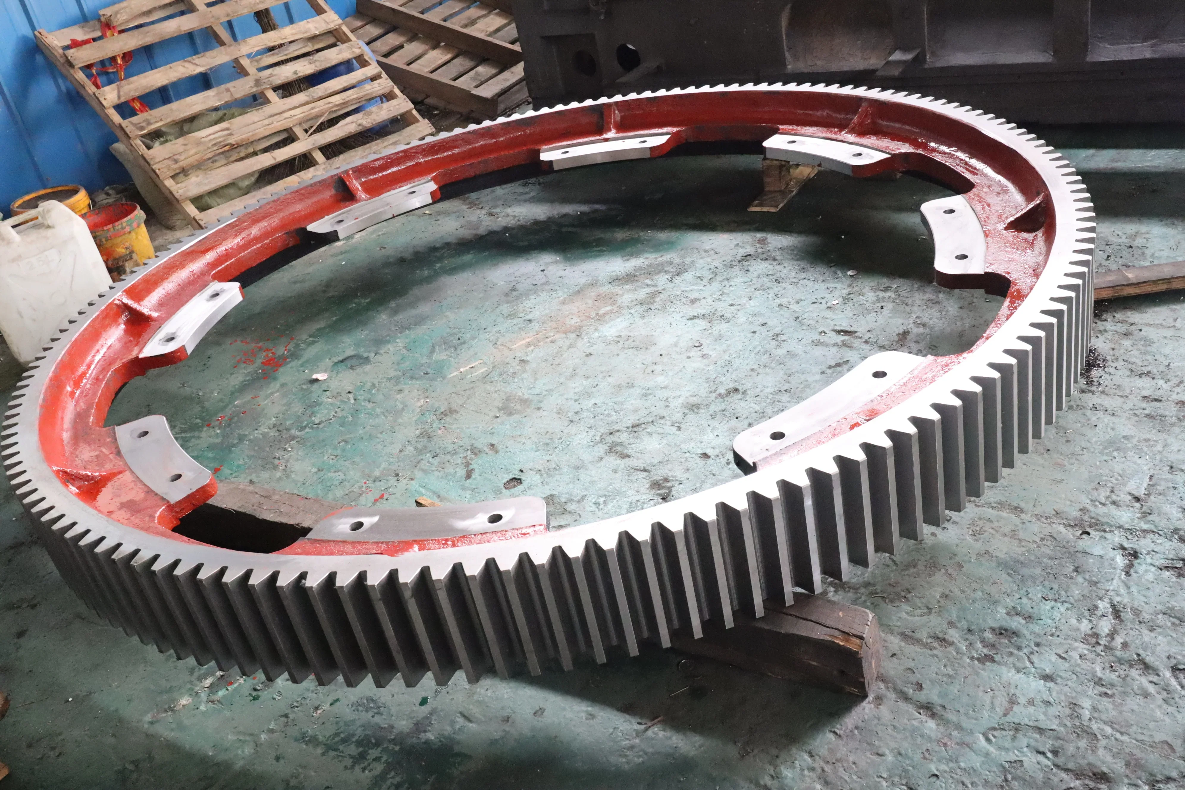 تخصيص خلاط الخرسانة عالية الجودة الكرة مطحنة كبيرة الثور حفز الدائري والعتاد