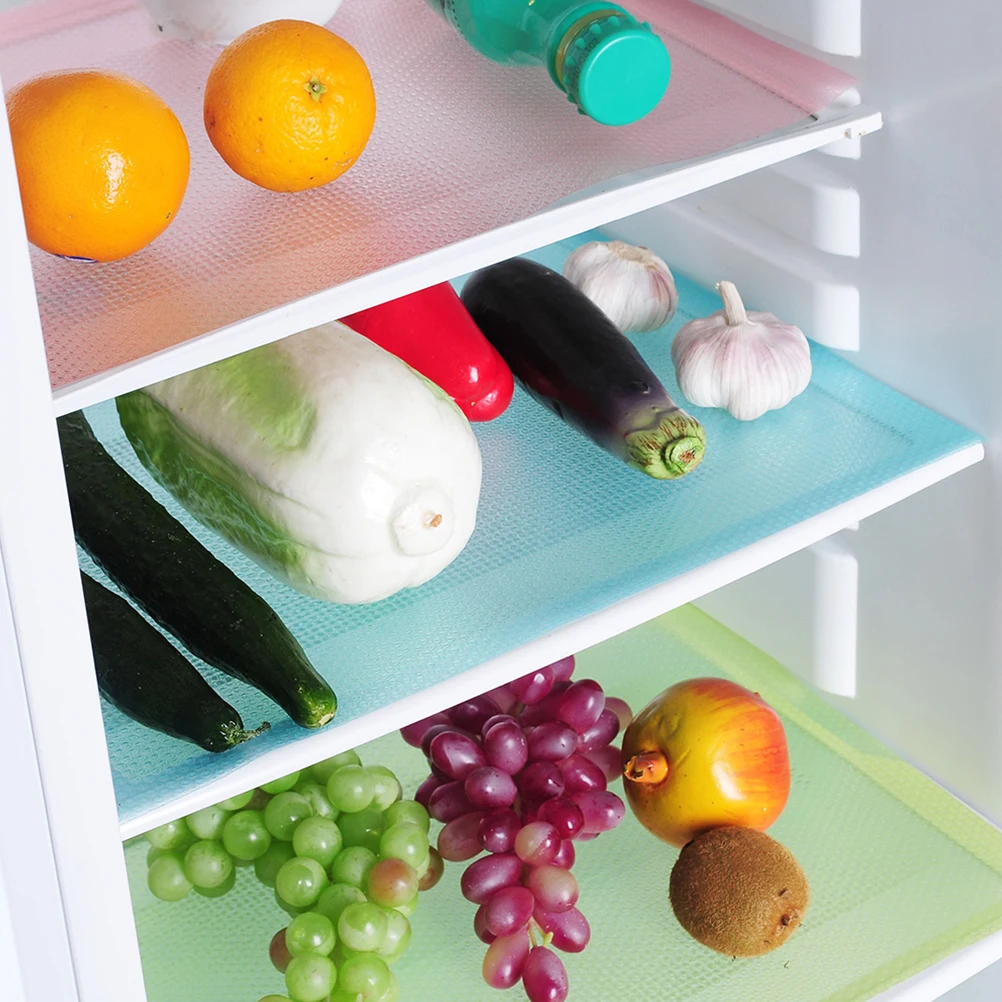 

16 Pcs Lining Ice Placemat Shelf Fridge Mats Eva Liners Refrigerator for Shelves