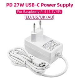Alimentatore Raspberry Pi 5 PD 27W 5.1V 5A Spina AU per adattatore di alimentazione Australia Nuova Zelanda