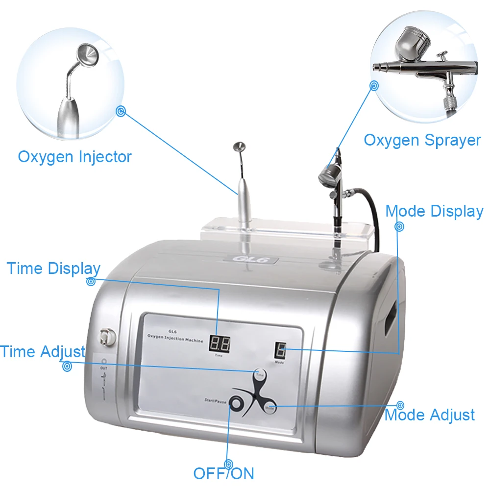 Oxigênio de água máquina facial nano pulverizador airbrush rosto limpeza injeção de oxigênio anti-envelhecimento dispositivo da beleza do rejuvenescimento da pele