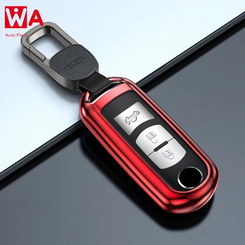 

Aluminum Alloy Car Remote Key Case Cover For Mazda 2 3 5 6 Atenza Axela Demio CX-4 CX-5 CX5 CX-3 CX7 CX-9 2016 2017 2018 2019