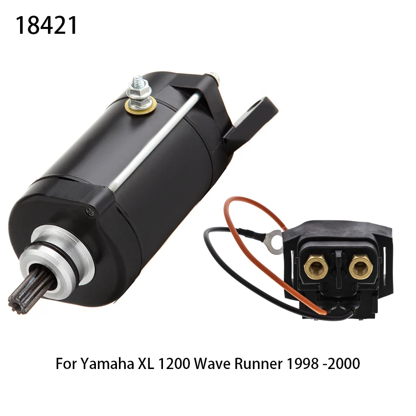 

Starter Motor Solenoid Relay Replacement for Yamaha WaveRunner GP1200R 1200 XL1200 XLT1200 1997-2005 Wave Runner 63M81800 18421