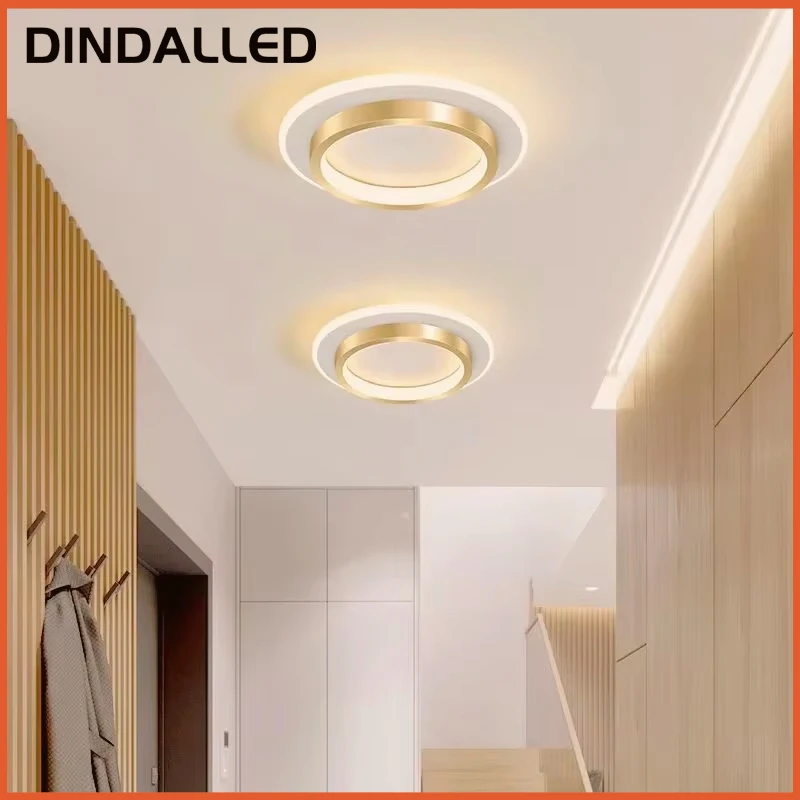 DINDALLED Modern LED Ceiling Light for Corridor Hallway Aisle Balcony Entryway Ceiling Chandelier Indoor Lighting Fixture